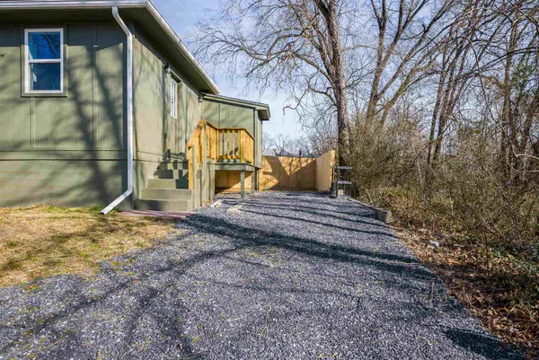 a backyard of a house