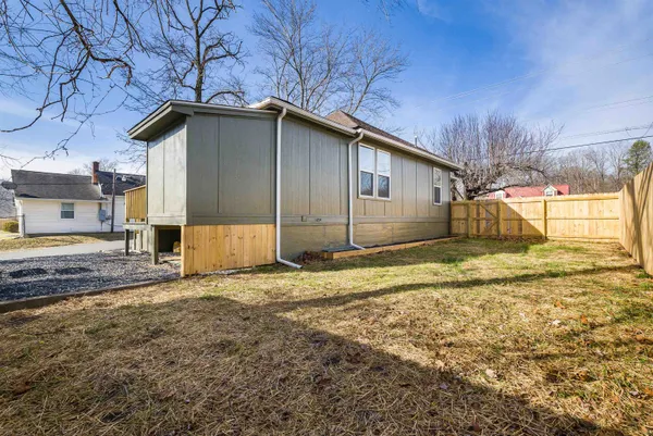 a backyard of a house