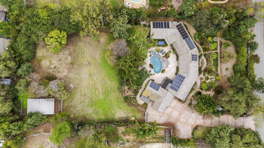 4847 Vita Road La Mesa, CA 91941 - Photo 70 of 73 an aerial view of a house with a yard and garden