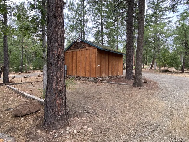 a view of a park with swings