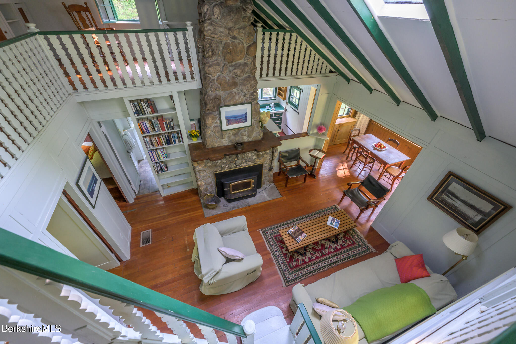22 Mahkeenac Heights Road Stockbridge, MA 01262 - Photo 39 of 55 Living Room View from the Loft