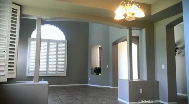 a view of a livingroom with a window