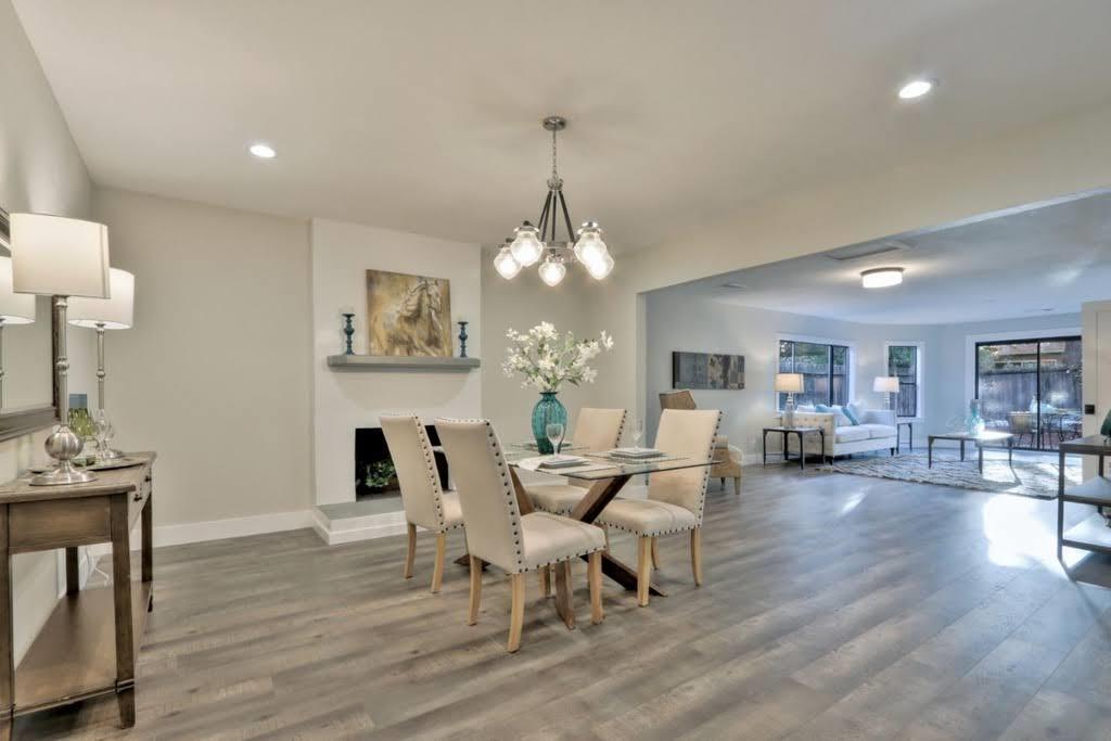 3959 Paladin Drive San Jose, CA 95124 - Photo 13 of 31 a view of a dining room with furniture wooden floor and chandelier