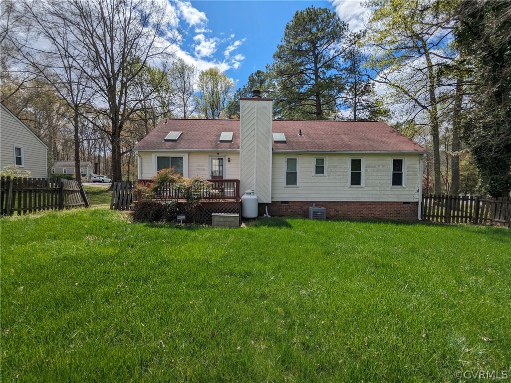 7531 Drexelbrook Road Chesterfield, VA 23832 - Photo 28 of 29 a view of a house with a backyard and a patio