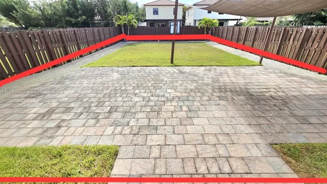 a view of an outdoor space and deck