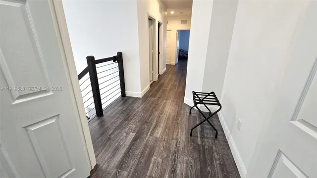 a view of small space with empty racks