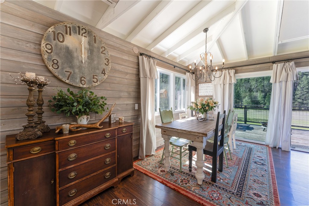 30429 Ridgewood Drive Potter Valley, CA 95469 - Photo 10 of 38 a view of a dining room with furniture window and wooden floor