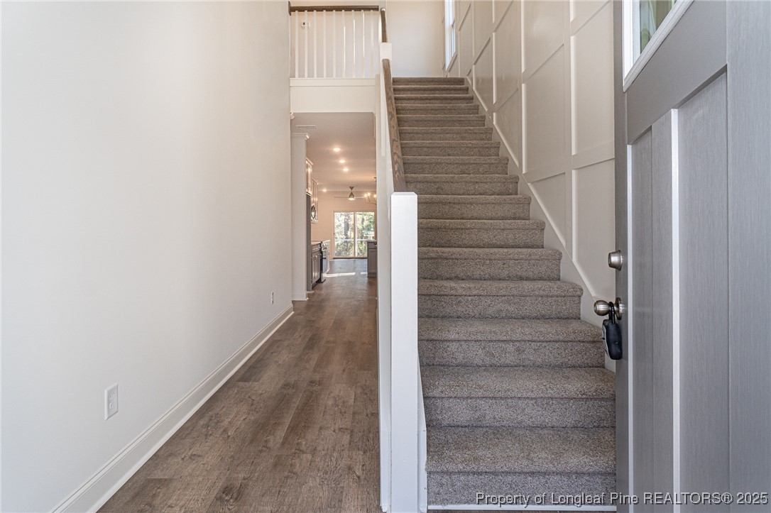 3211 Nottinghill Road Fayetteville, NC 28311 - Photo 4 of 39 a view of entryway and gallery with wooden floor