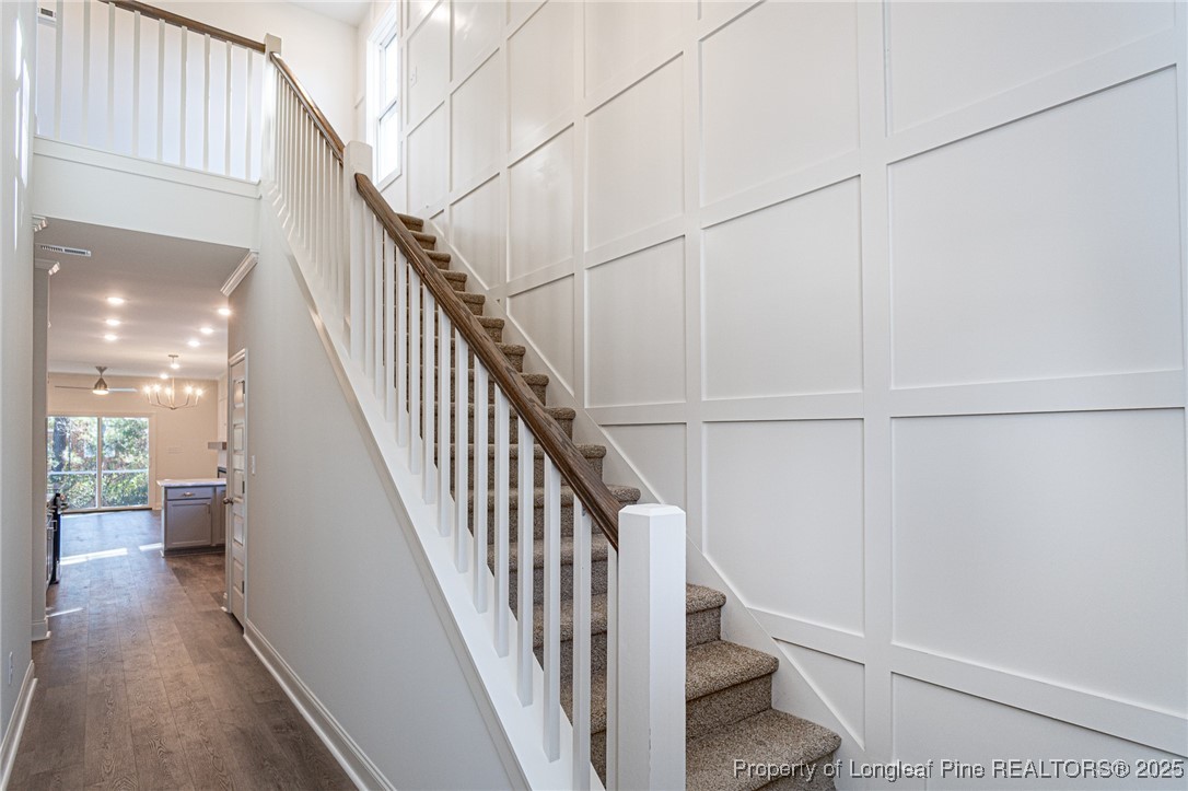 3211 Nottinghill Road Fayetteville, NC 28311 - Photo 5 of 39 a view of entryway and hall with wooden floor