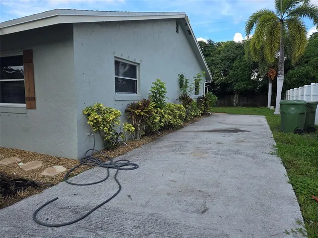 a backyard of a house