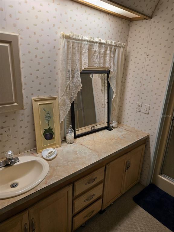 6162 Redwing Avenue Englewood, FL 34224 - Photo 15 of 23 a bathroom with a sink and a mirror