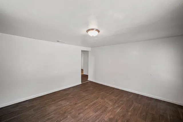 wooden floor in a room
