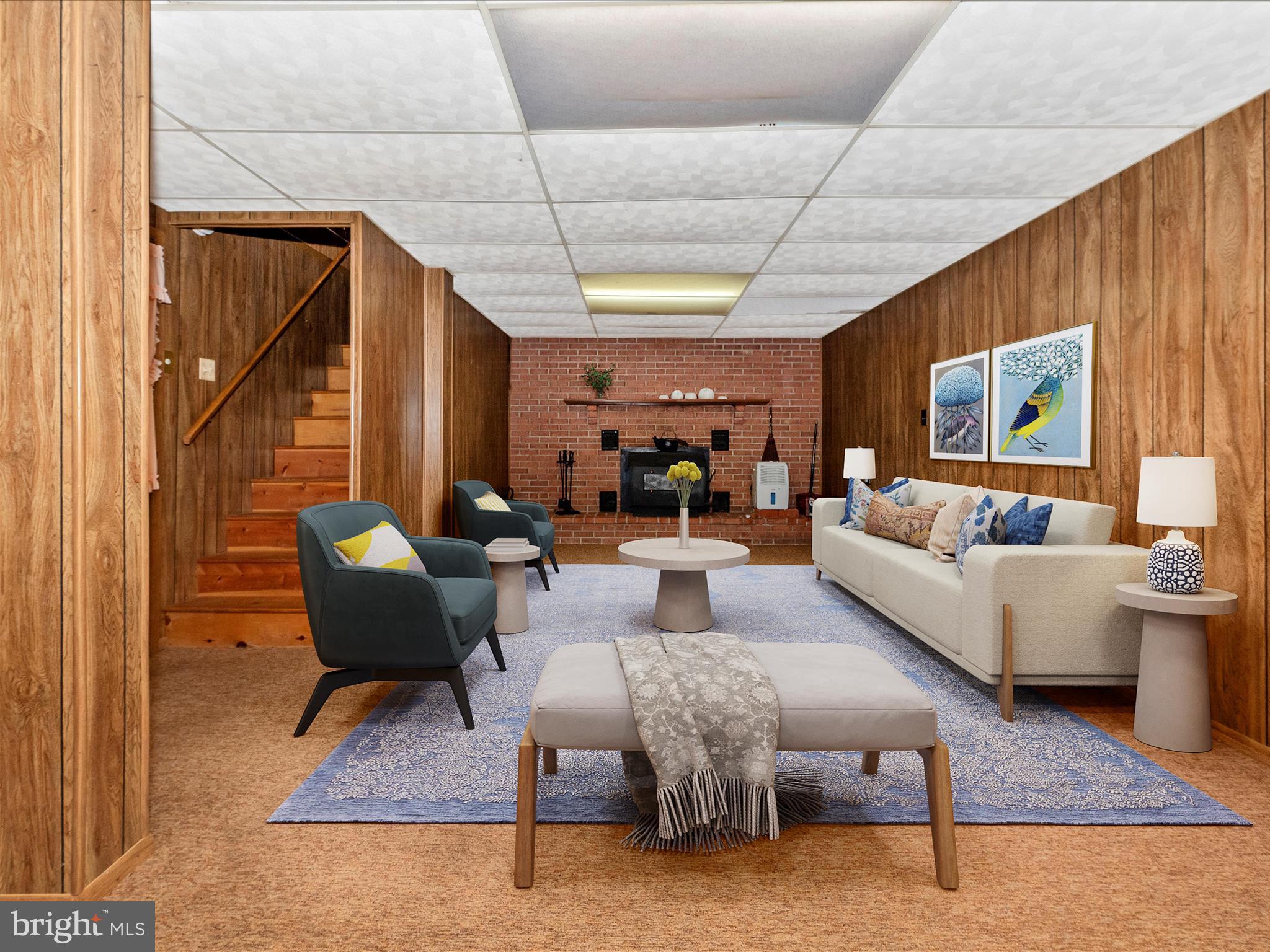 11732 Warner Road Keymar, MD 21757 - Photo 30 of 59 a living room with furniture and a painting on the wall