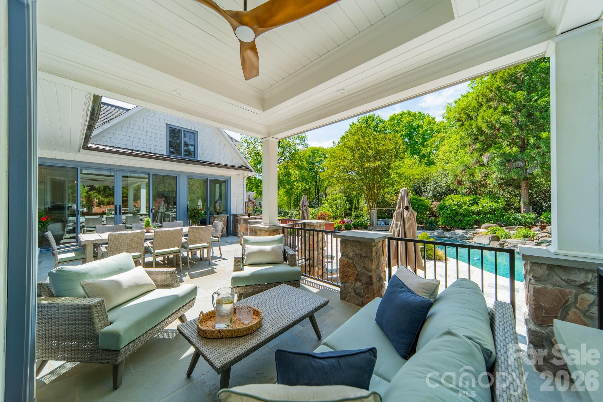 5400 Colony Road Charlotte, NC 28226 - Photo 39 of 48 a balcony with furniture and a potted plant