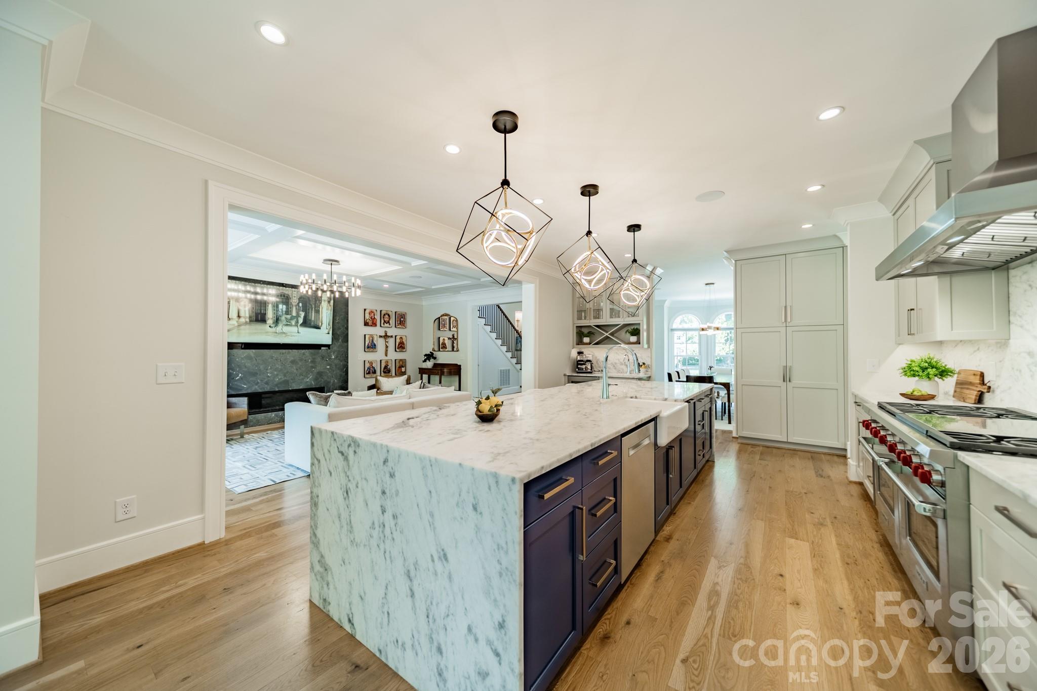 5400 Colony Road Charlotte, NC 28226 - Photo 8 of 48 a large kitchen with stainless steel appliances granite countertop a sink and dishwasher
