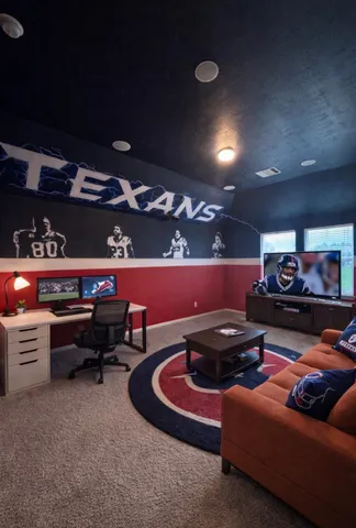 a bathroom with a double vanity sink toilet mirror and shower