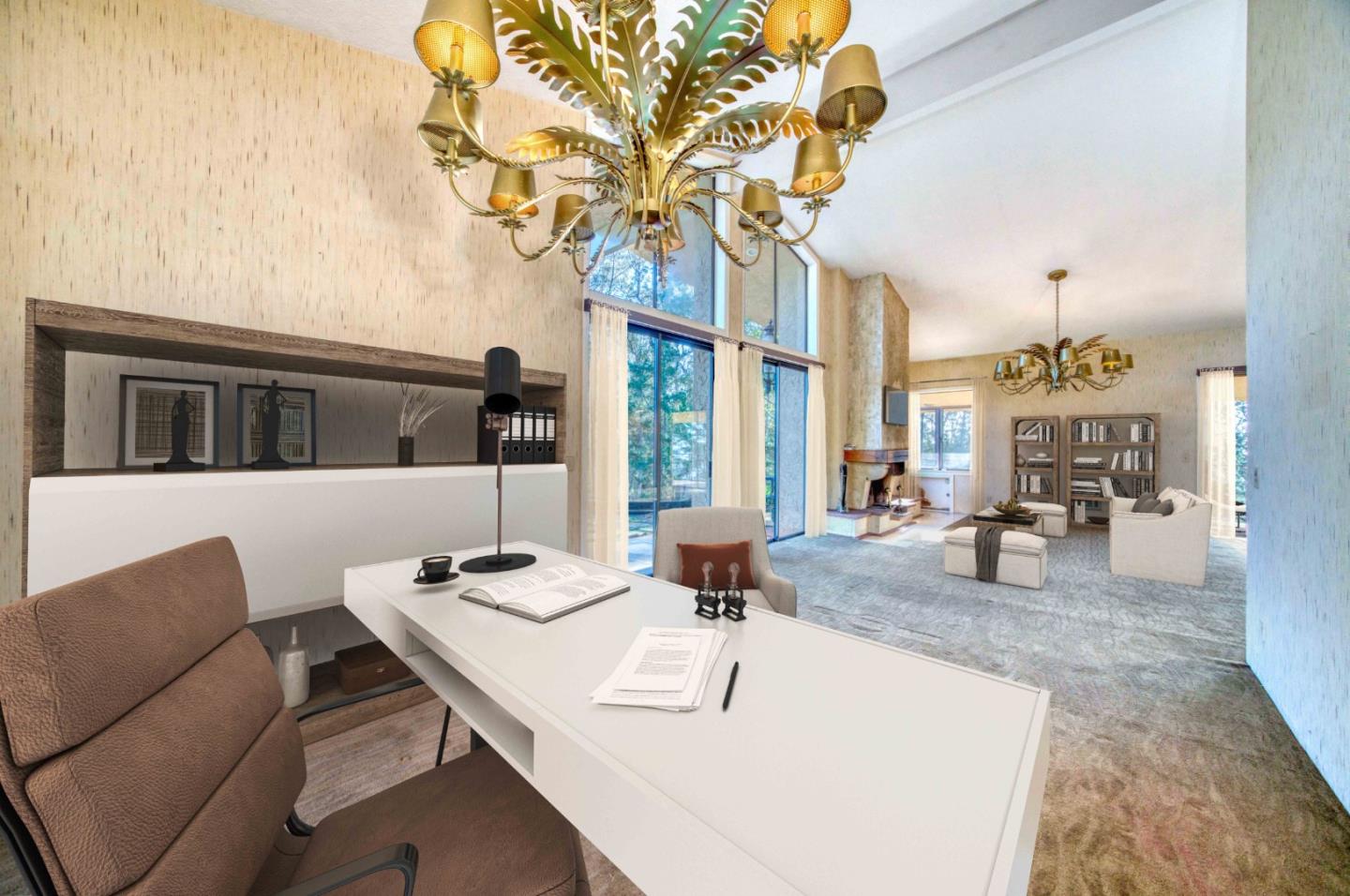 800 El Granada Boulevard El Granada, CA 94019 - Photo 33 of 57 a living room with furniture and large windows