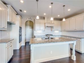 1121 Ranch Gate Lane Frisco, TX 75036 - Photo 4 of 13 a kitchen with kitchen island a sink stainless steel appliances and cabinets