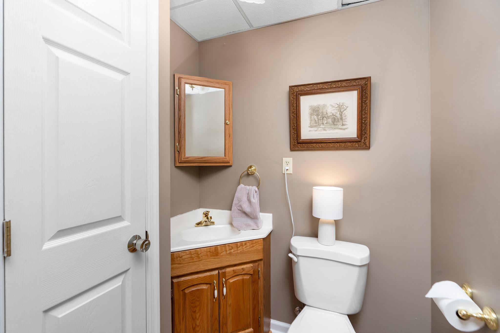162 Cold Springs Road Stuarts Draft, VA 24477 - Photo 27 of 33 a bathroom with a toilet sink and mirror