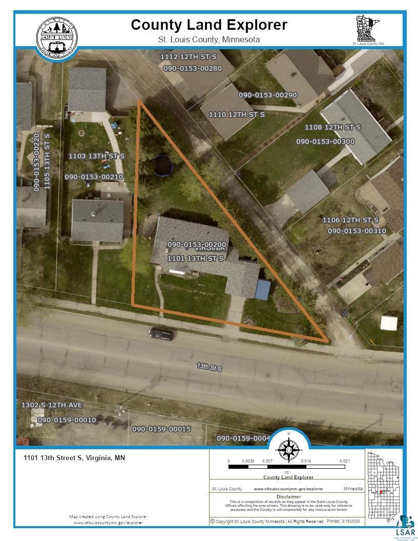 1101 13th Street South Virginia, MN 55792 - Photo 40 of 43 Aerial Map