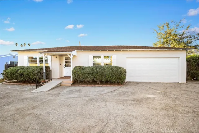 a view of a house with a outdoor space