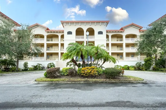 a front view of a multi story residential apartment building