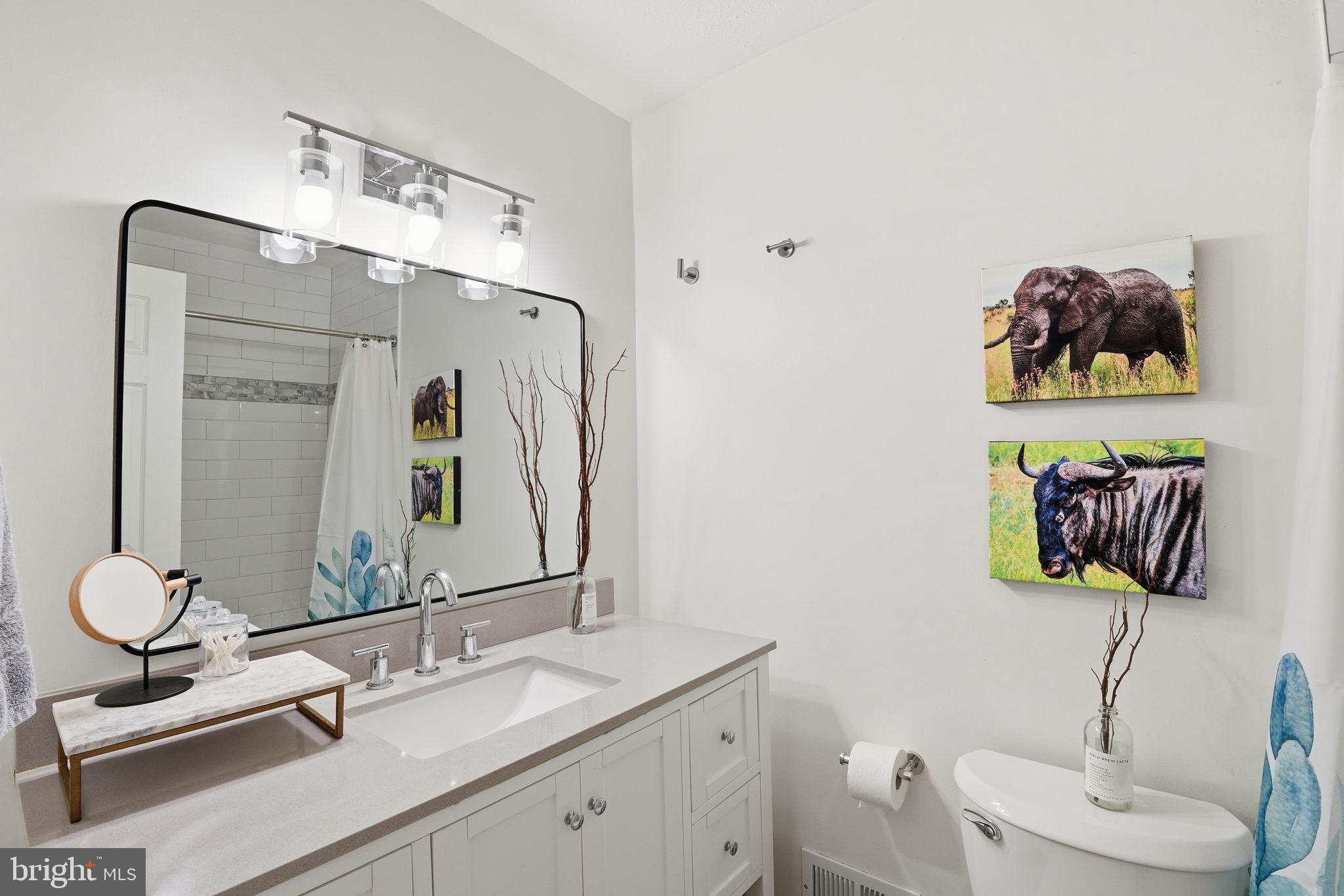 2207 Victor Court Silver Spring, MD 20906 - Photo 24 of 40 a bathroom with a toilet sink and mirror