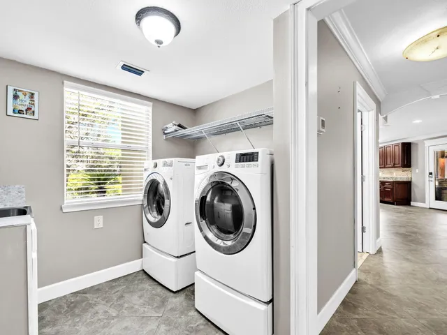 a view of a balcony with a tree