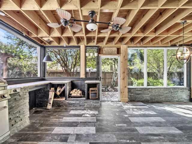 a view of an ocean and beach