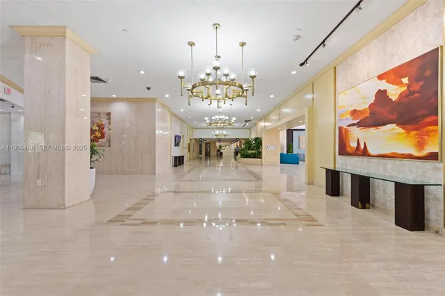 a view of a patio with potted plants
