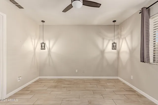 a view of an empty room