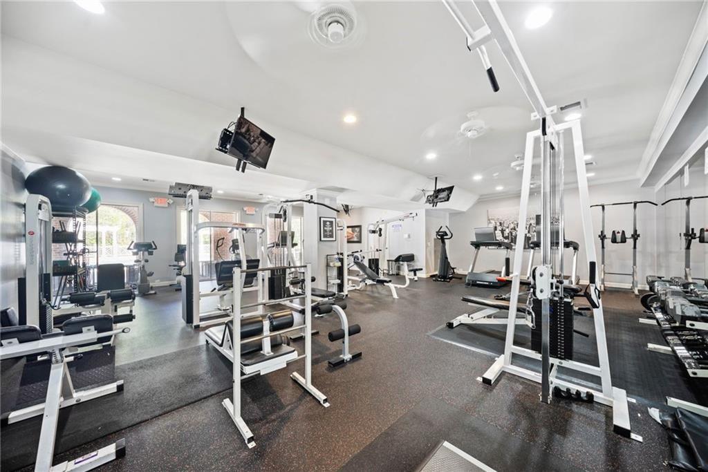 4950 Ivy Ridge Drive Southeast, Unit 203 Atlanta, GA 30339 - Photo 37 of 39 a view of a room with gym equipment