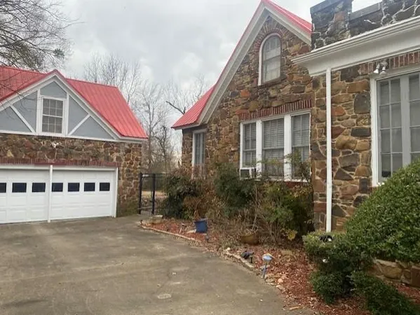 a front view of a house