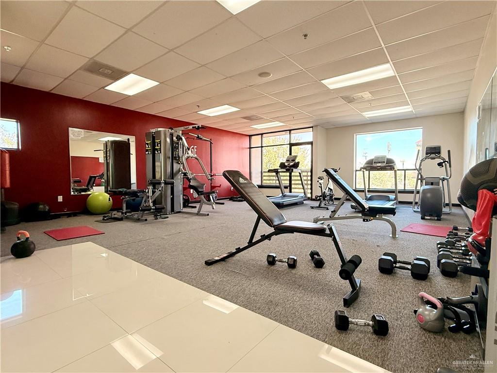 813 Travis Street, Unit 207 Mission, TX 78572 - Photo 12 of 38 a view of a room with gym equipment