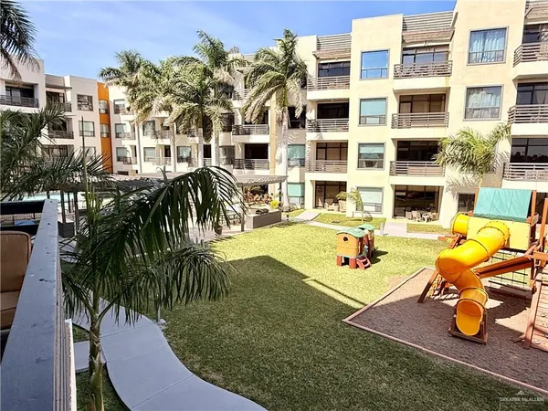 a view of a building with many windows