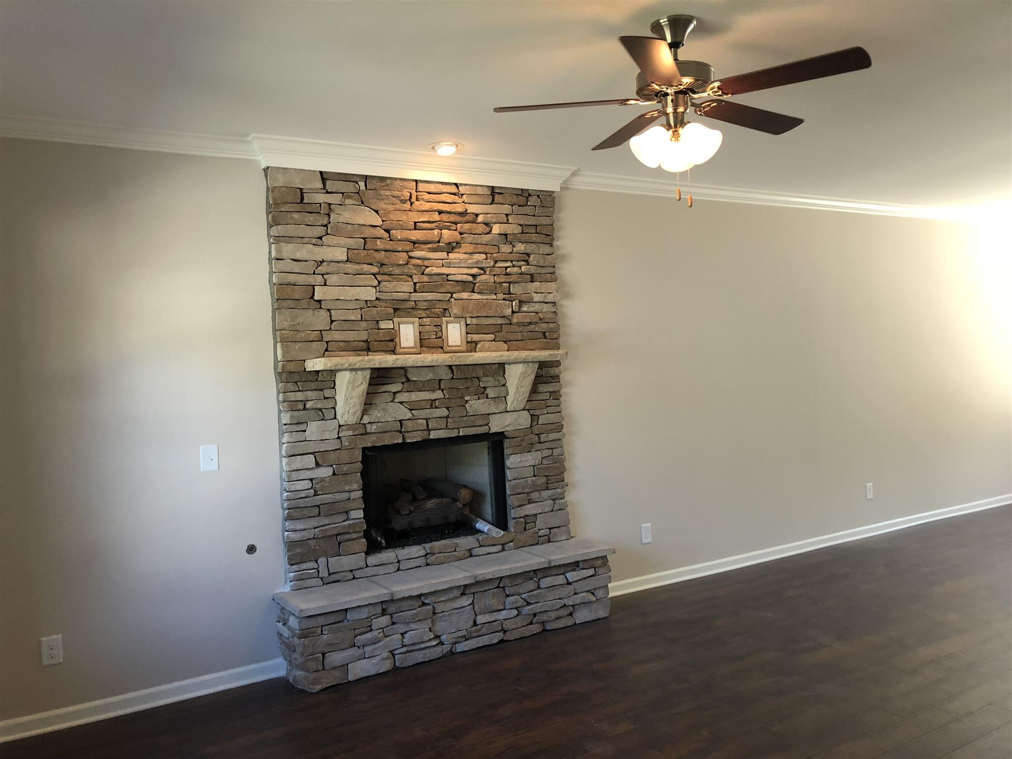 2001 Case Way Fairview, TN 37062 - Photo 2 of 10 Stacked stone fireplace with gas logs in the great room.