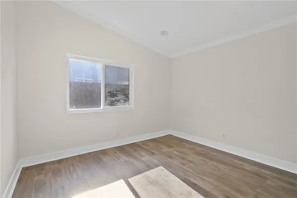 wooden floor in an empty room
