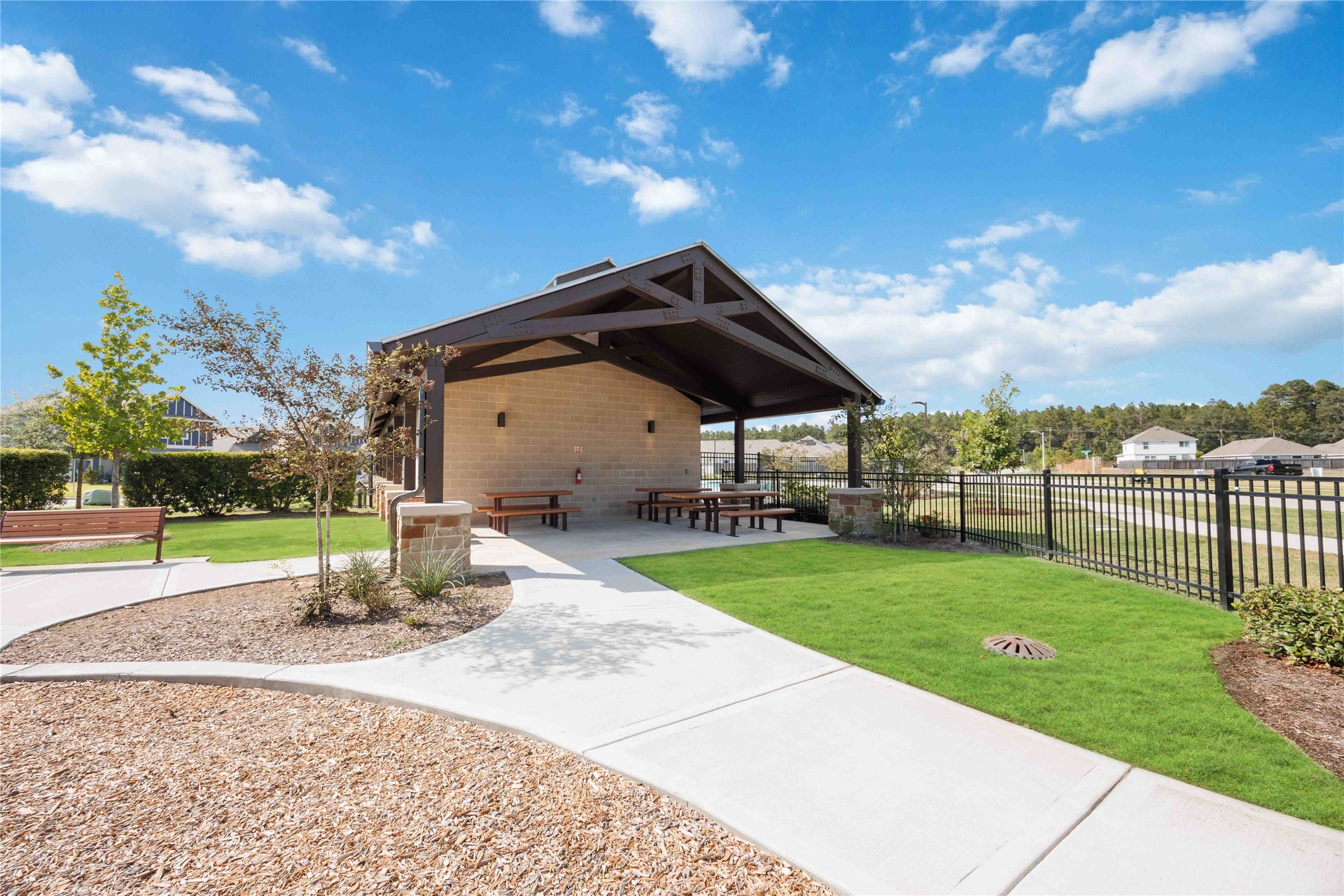 13920 Manatee Street Splendora, TX 77372 - Photo 23 of 25 Picnic area inside the pool fence