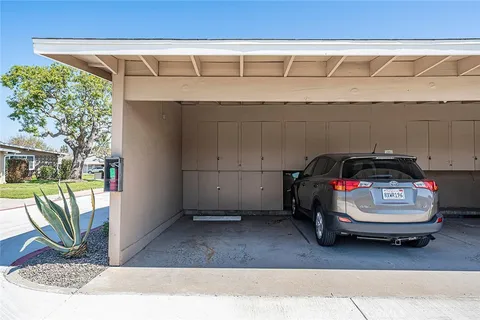 a car parked in garage