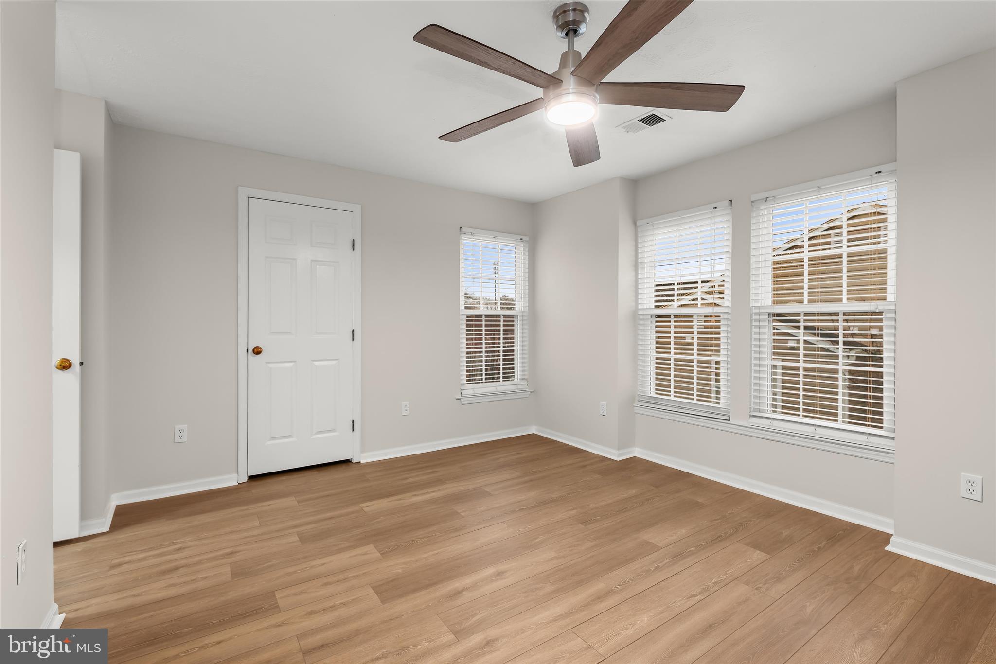 6420 Greenfield Road, Unit 810 Elkridge, MD 21075 - Photo 19 of 35 Primary Bedroom with new ceiling fan/light
