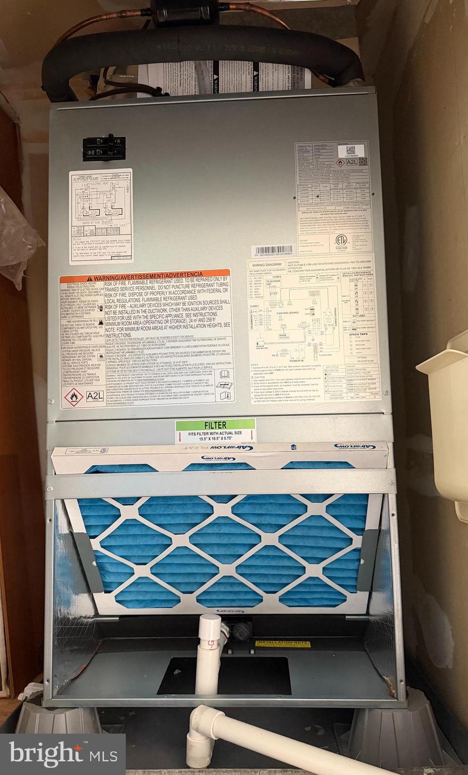 6420 Greenfield Road, Unit 810 Elkridge, MD 21075 - Photo 30 of 35 Newly installed HVAC Interior Unit (3/6/2026)