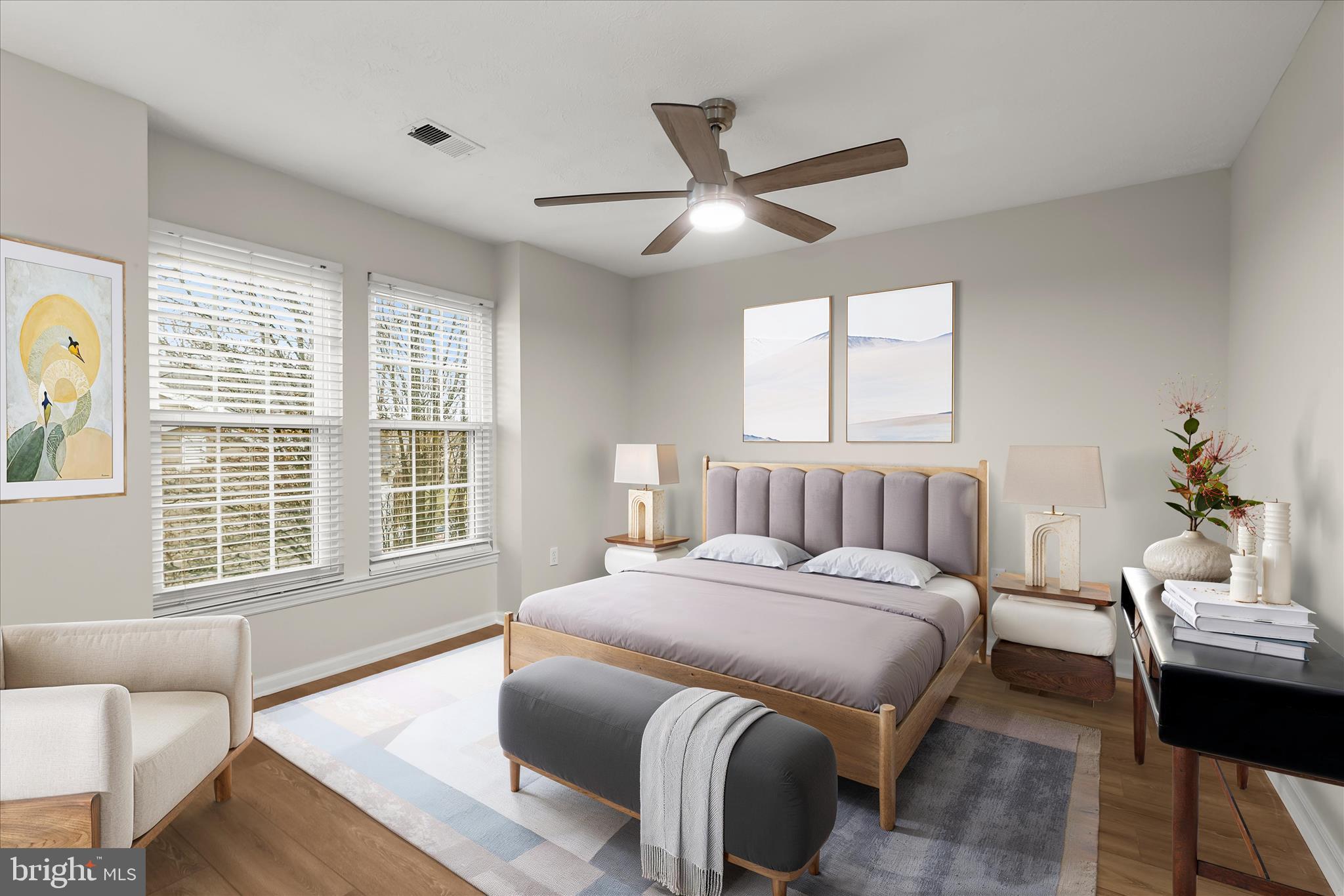 6420 Greenfield Road, Unit 810 Elkridge, MD 21075 - Photo 4 of 35 Primary Bedroom Staged Using Virtual Tools