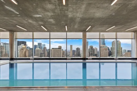 a view of a building from a balcony