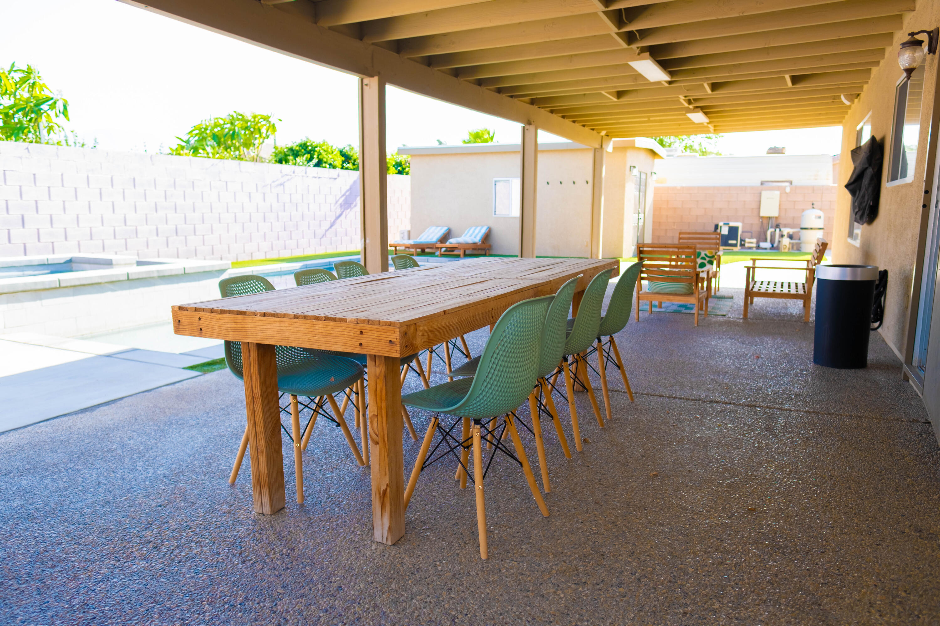 83347 Mango Walk Indio, CA 92201 - Photo 14 of 49 a outdoor dining space with furniture and outdoor view