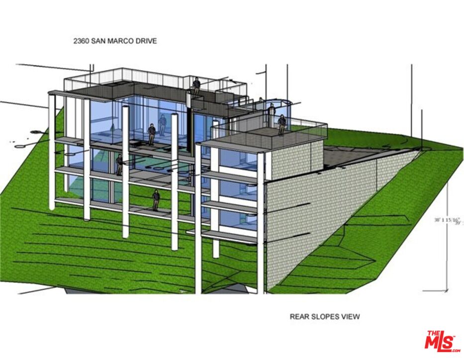 a view of a house in a park