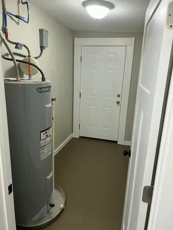 a view of water heater room