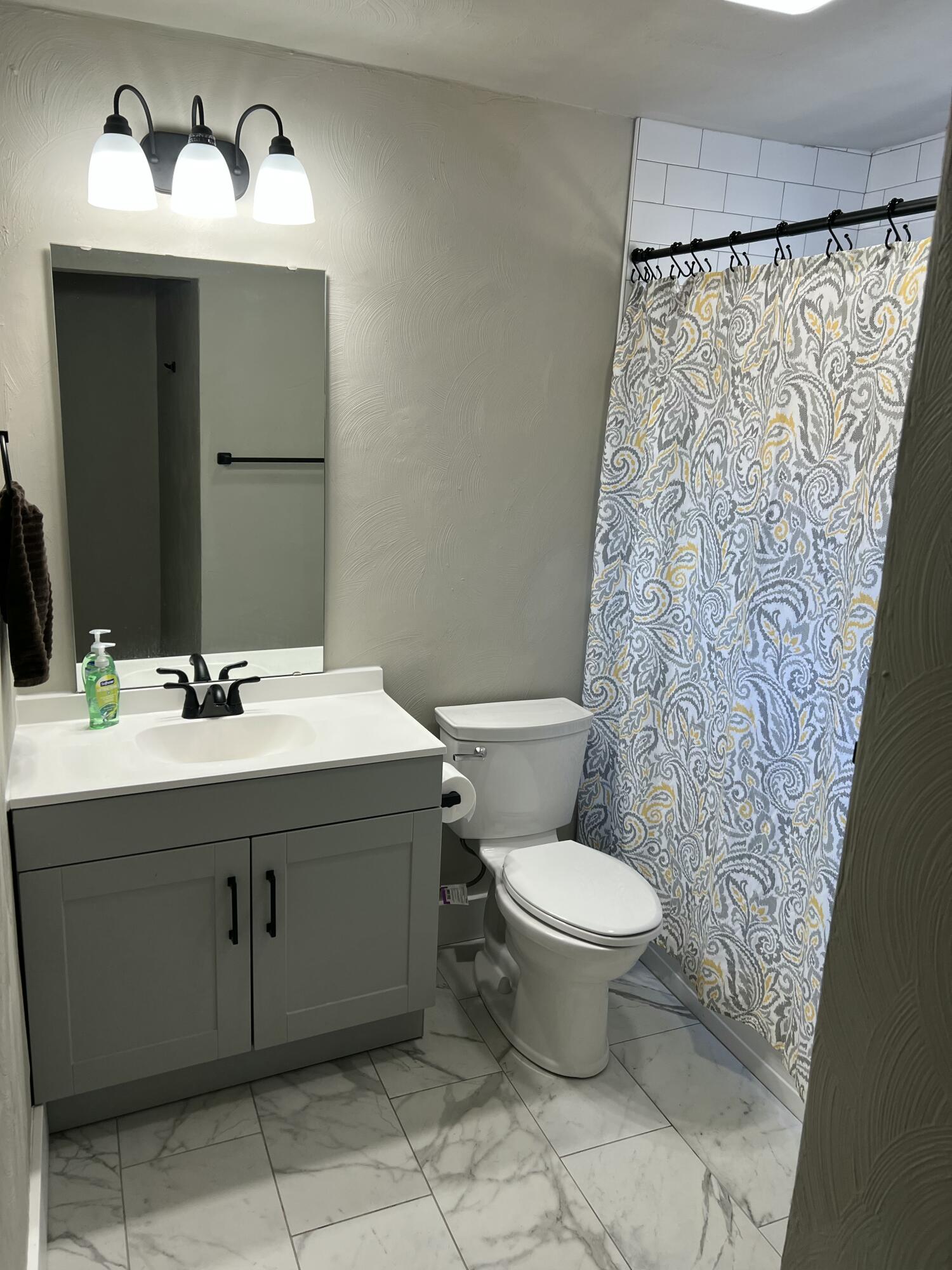 602 Rutherford Avenue Northwest Roanoke, VA 24016 - Photo 10 of 15 a bathroom with a sink toilet and mirror