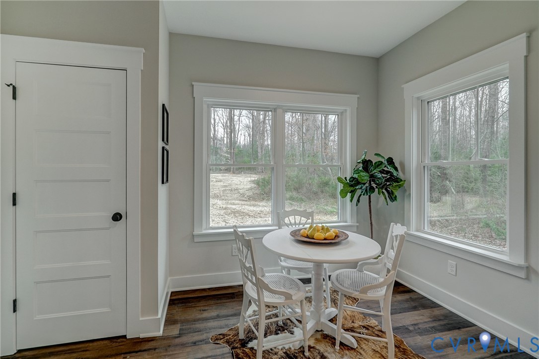 1343 Stokes Station Road Goochland, VA 23063 - Photo 19 of 35 a view of a dining room with furniture and window
