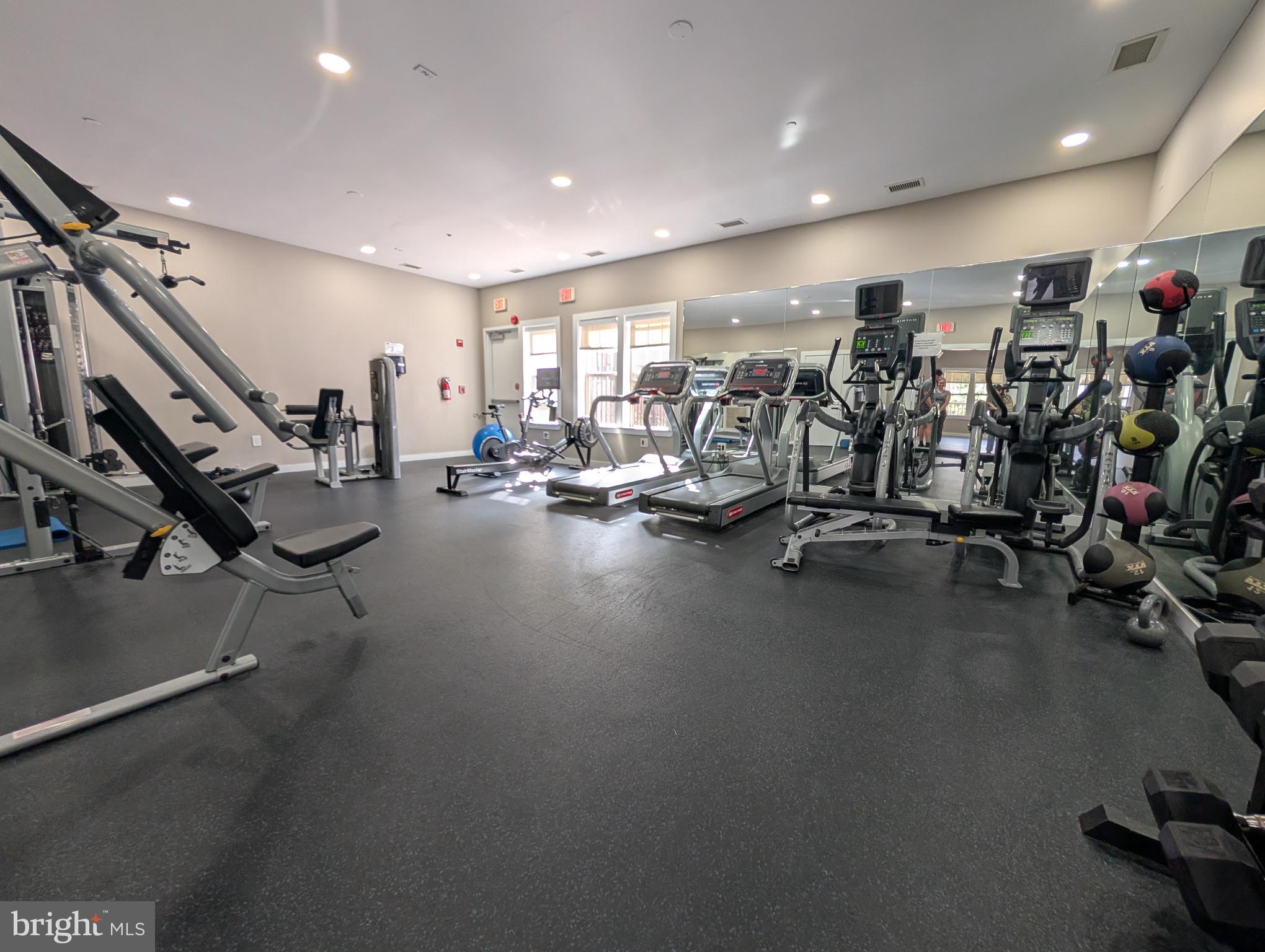 1708 Abercromby Court, Unit 1708B Reston, VA 20190 - Photo 17 of 26 a view of a room with gym equipment