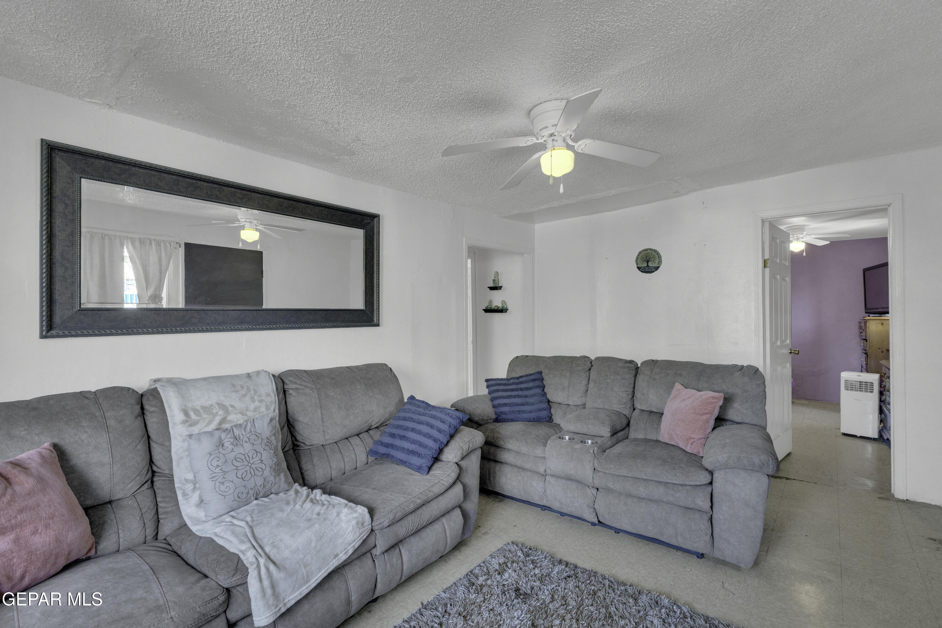 720 Johnson Street Fabens, TX 79838 - Photo 45 of 68 a living room with furniture and a ceiling fan